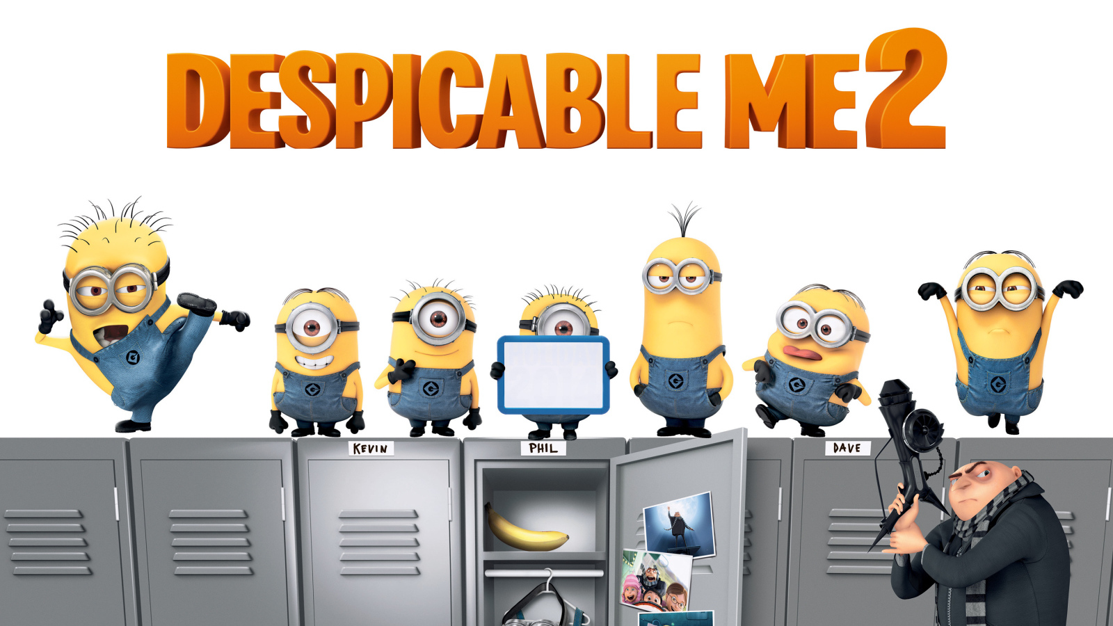 Миньоны Гадкий я 2 миньоны на шкафчиках