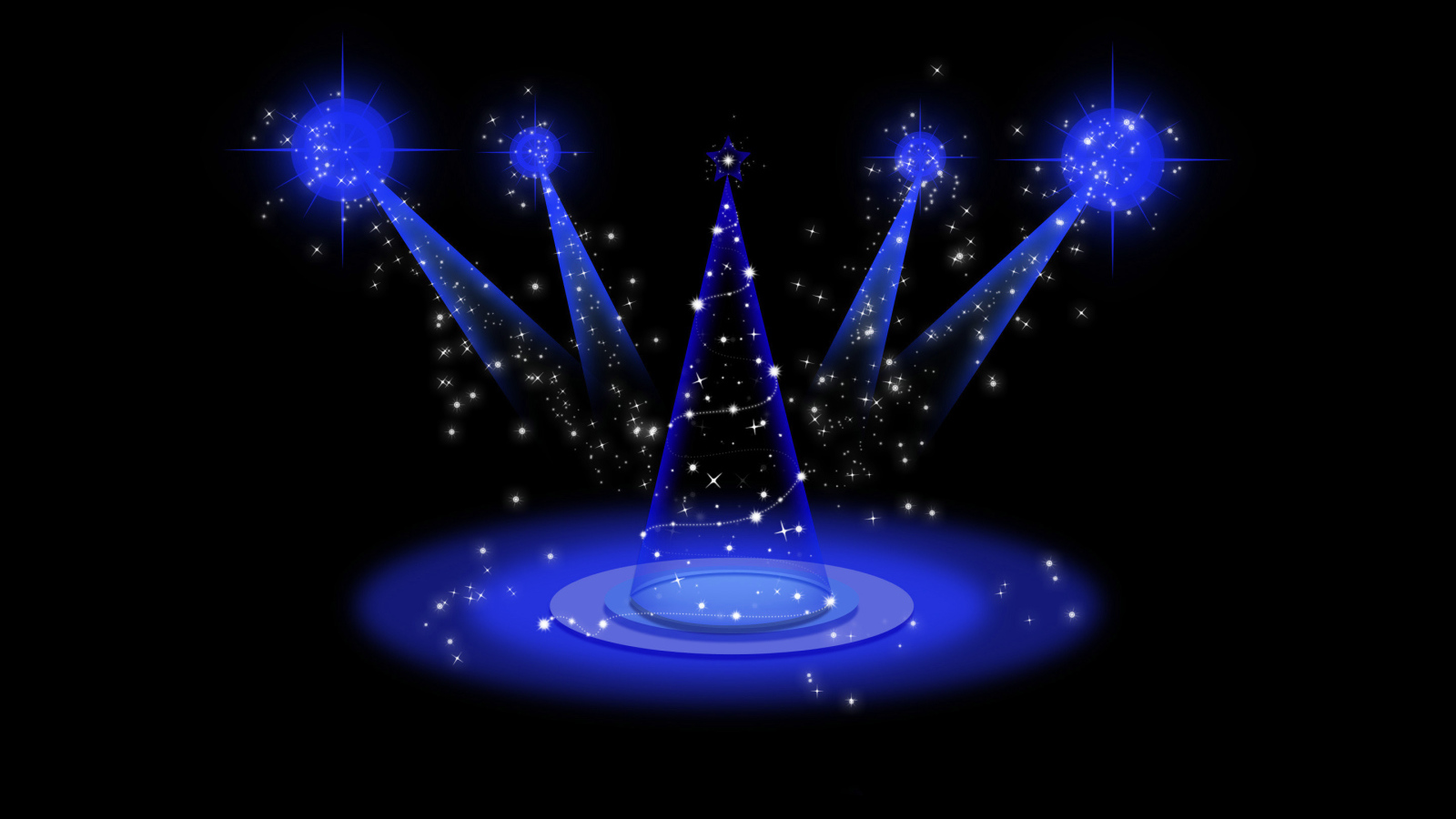 Футуристическая ёлка на рождество