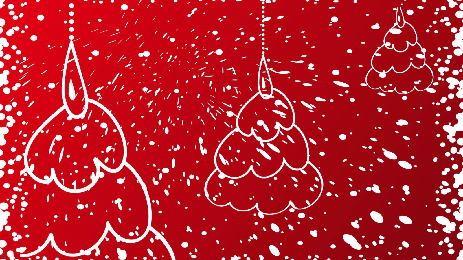 Красно-белая картинка на рождество