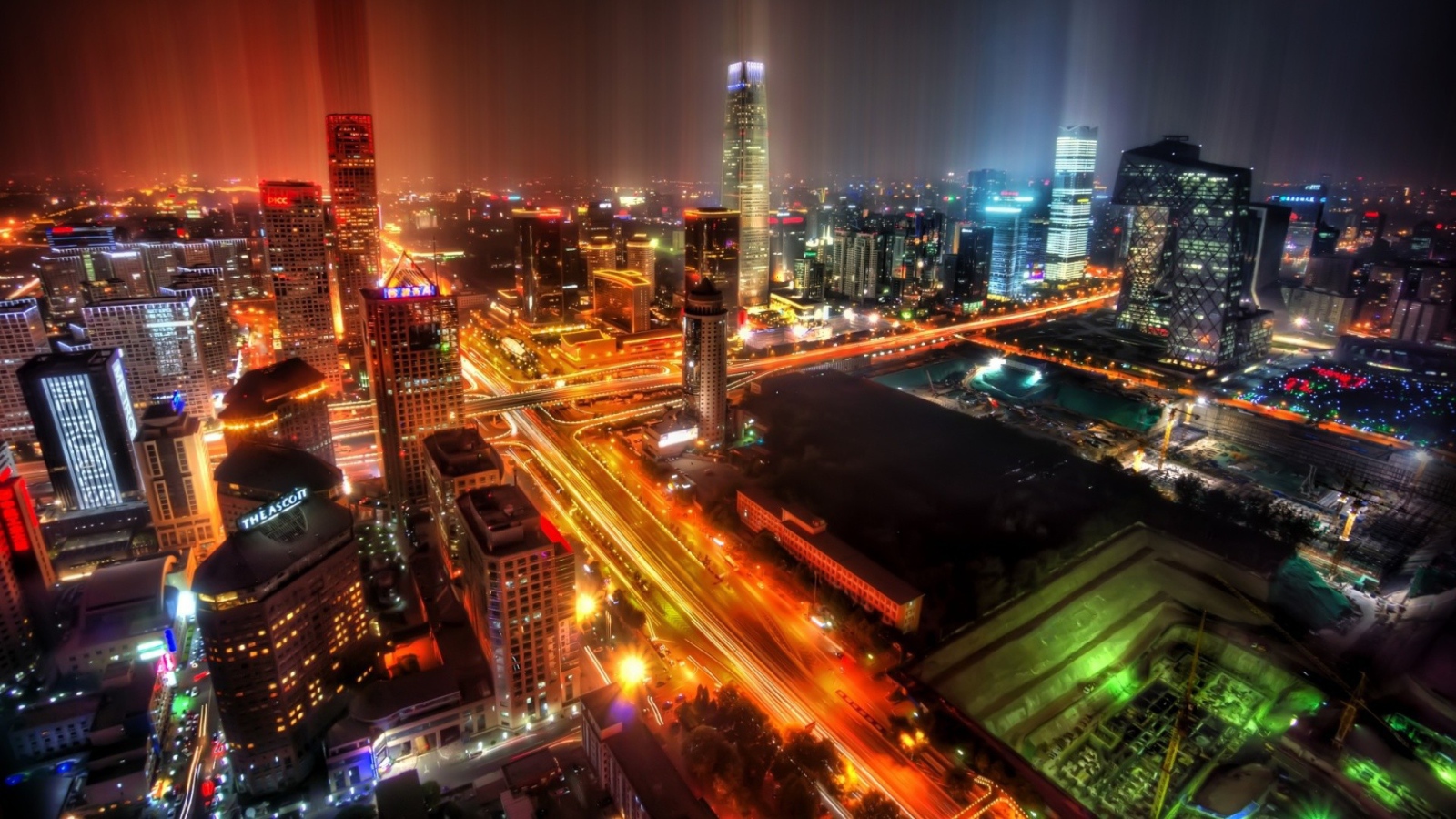 Китайский город ночью
