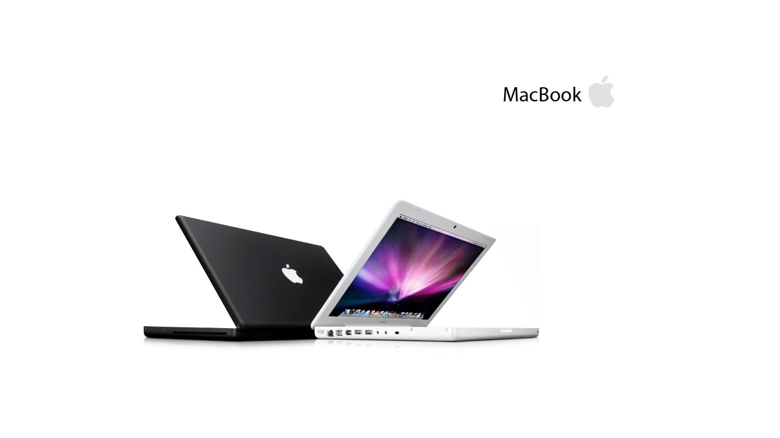 Macbook белый и черный