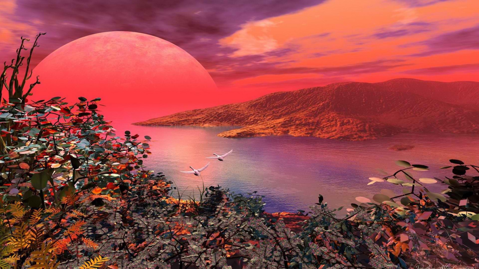 Красная планета на горизонте