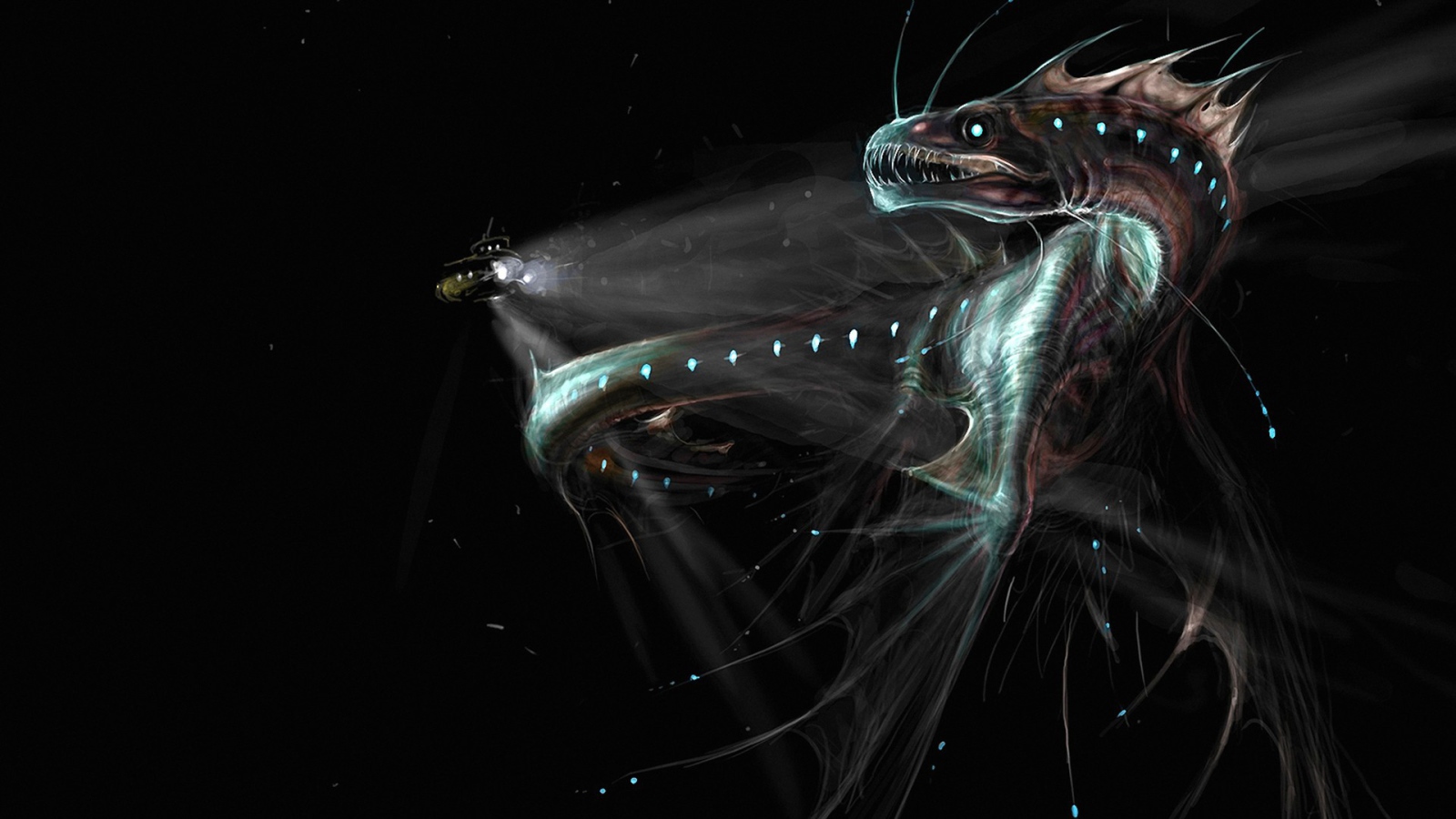 Морской монстр на глубине