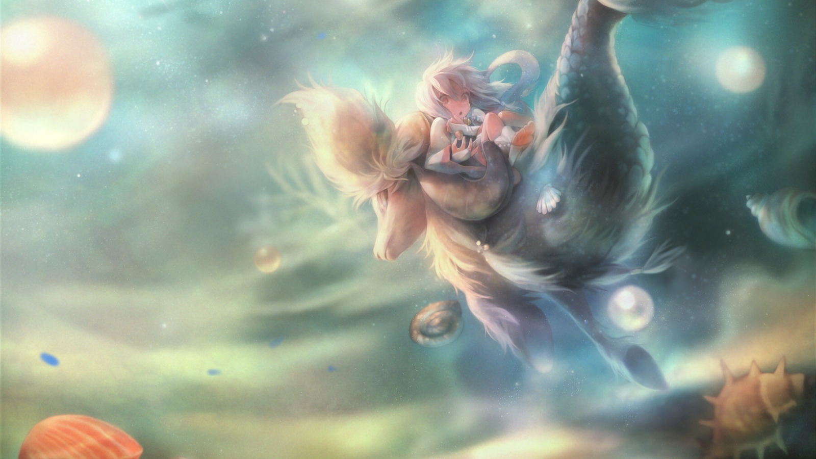 Девочка в подводном царстве