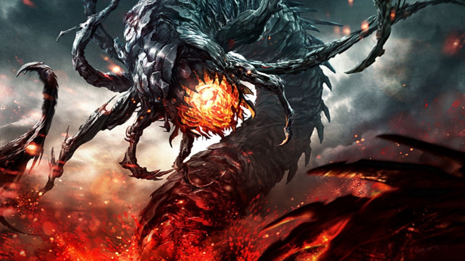 Огненное чудовище