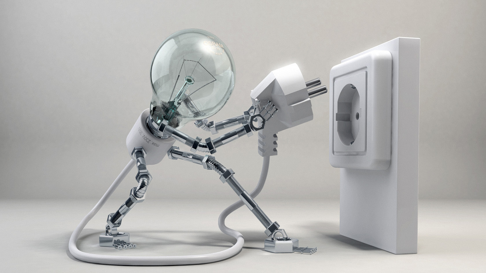 Лампочка включается в розетку