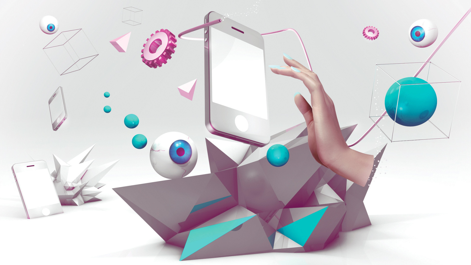 Абстракция с телефоном