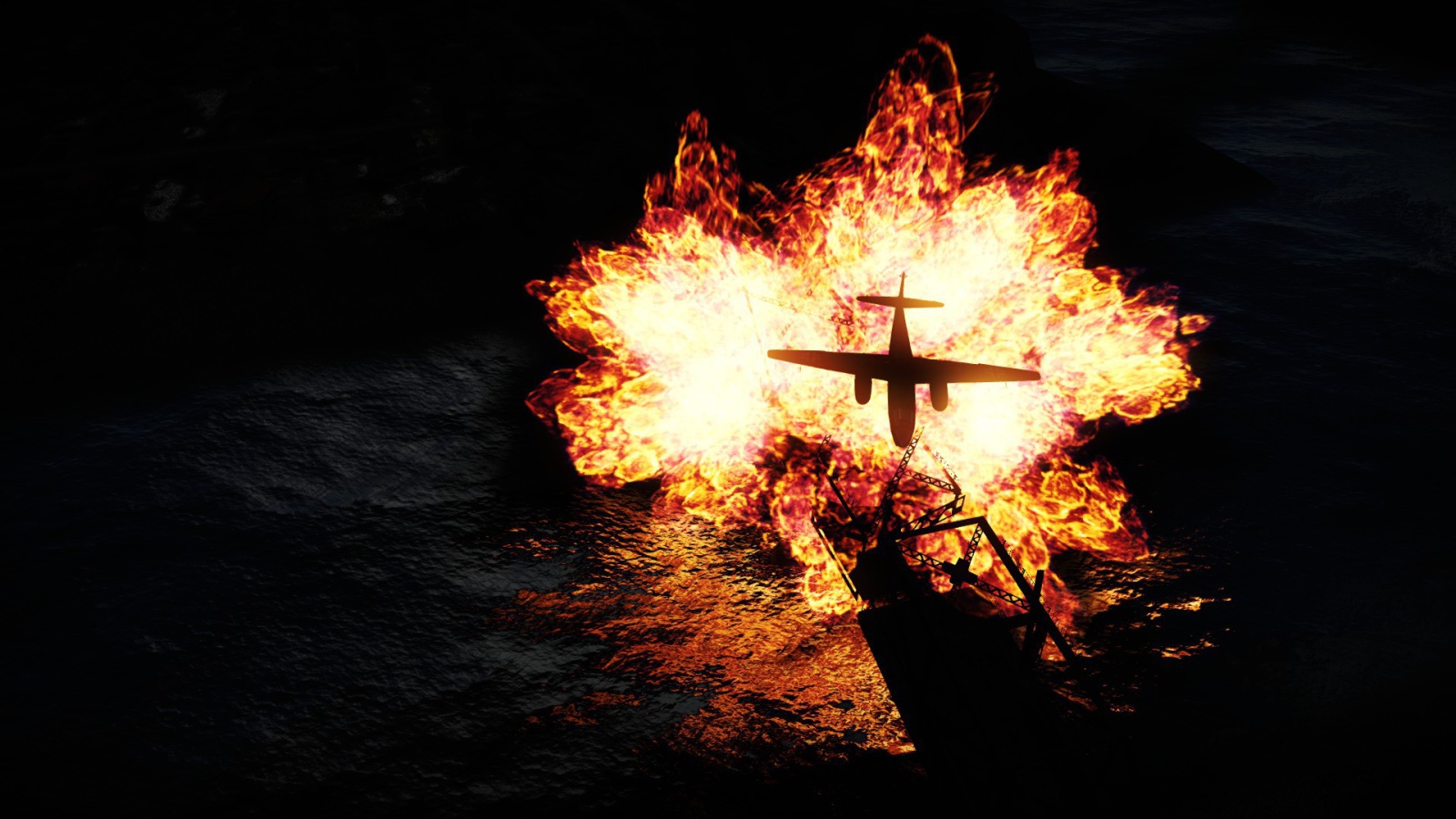 War Thunder самолет горит