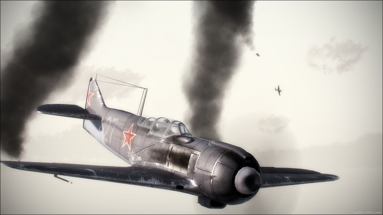 War Thunder самолет поврежден
