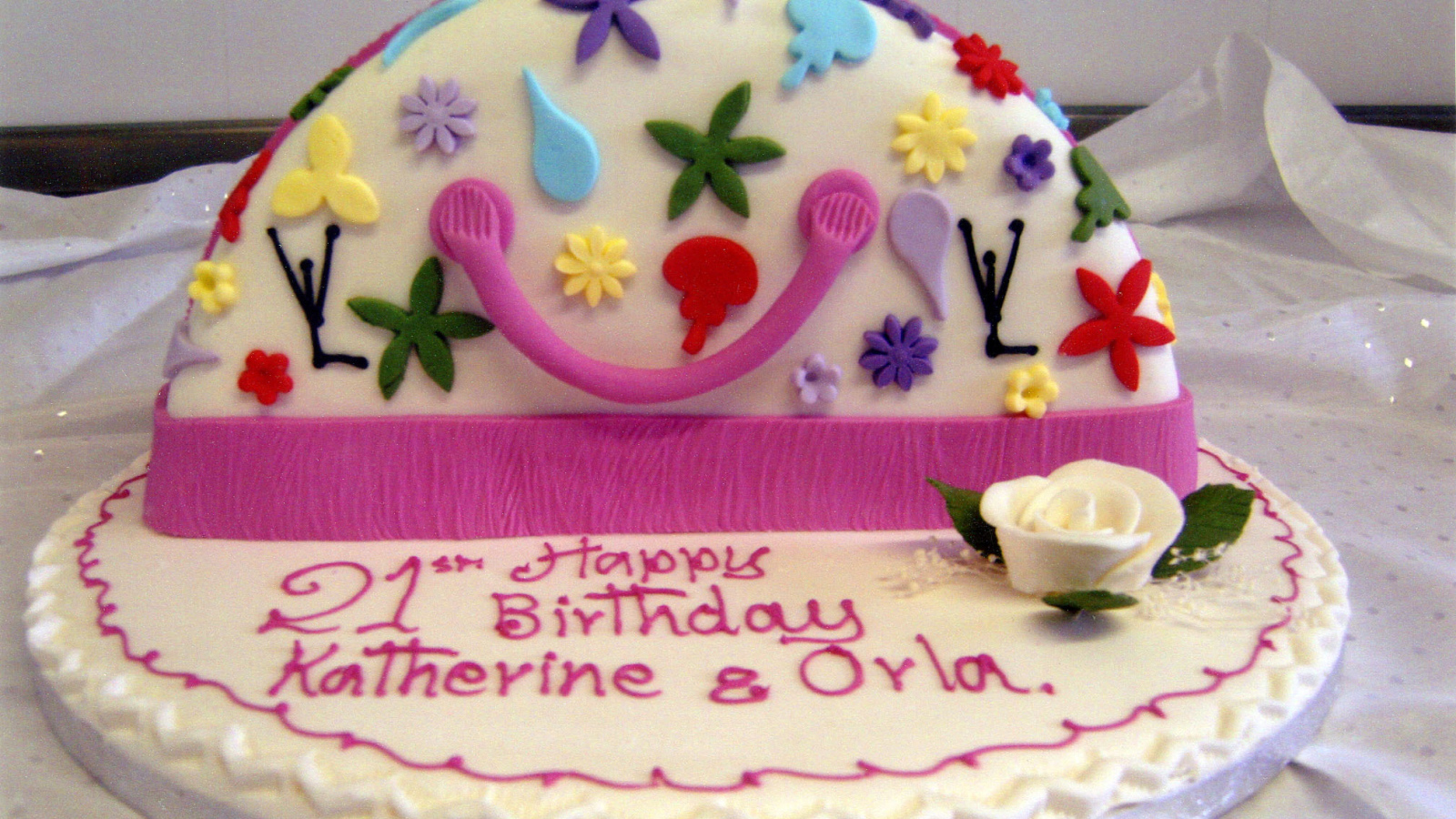 Красивый торт ко дню рождения