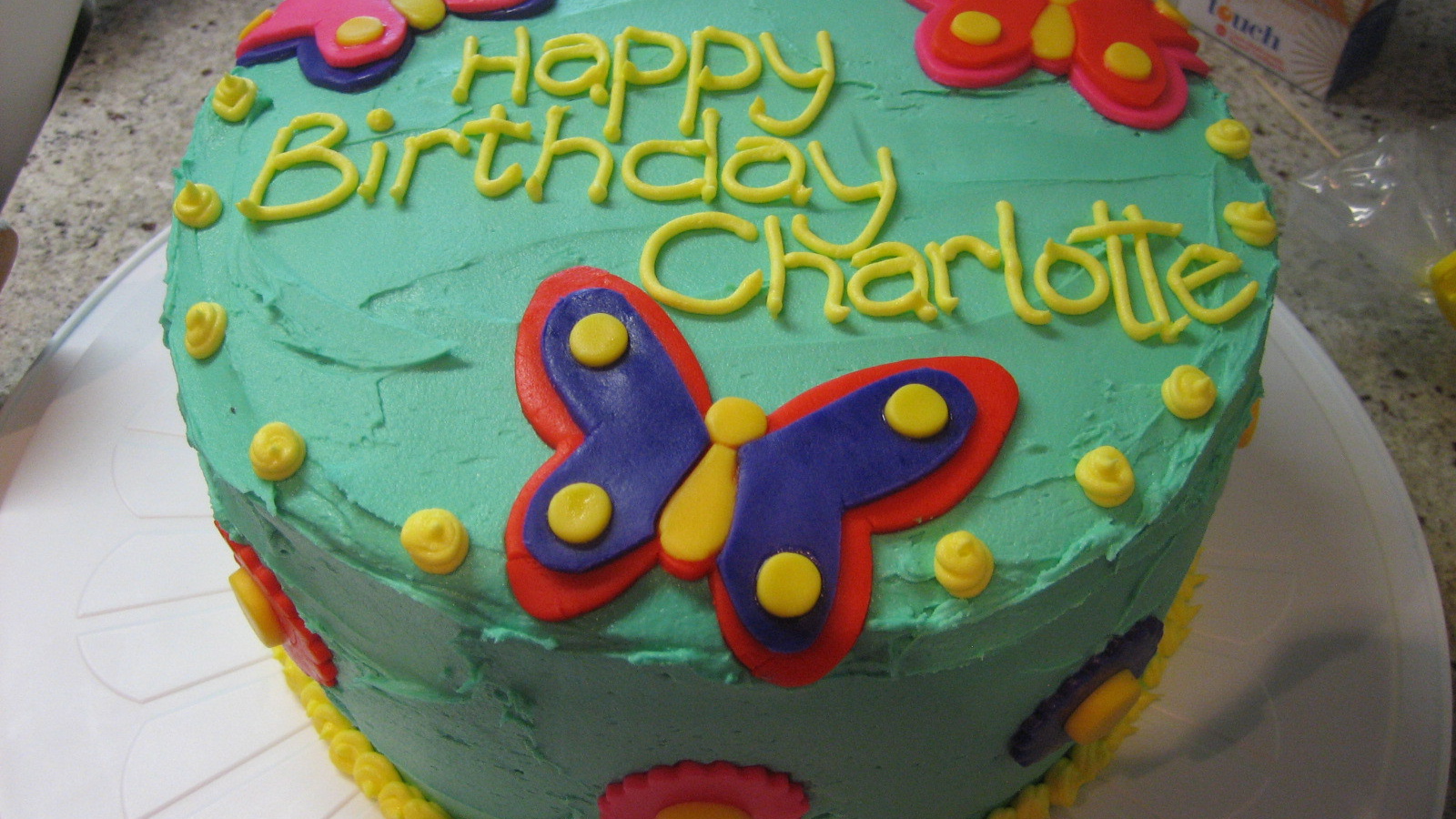  Зеленый торт на день рождения