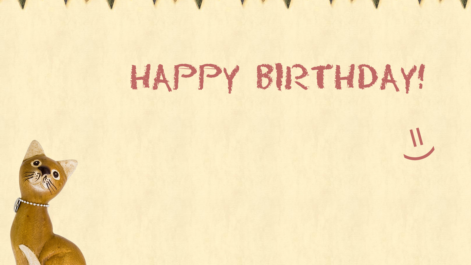 Поздравительная картинка с котом на день рождения