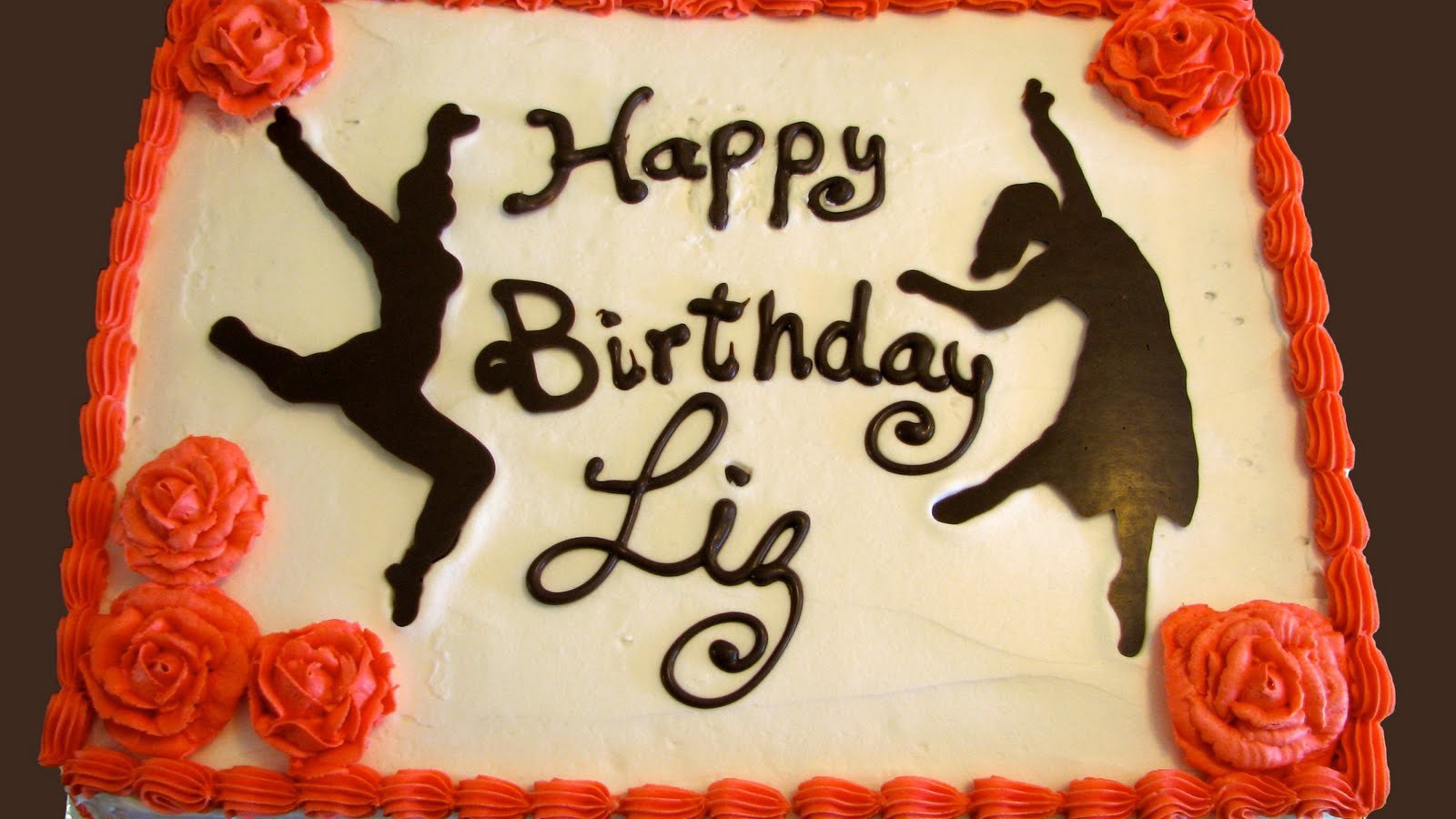  Оранжевый торт на день рождения