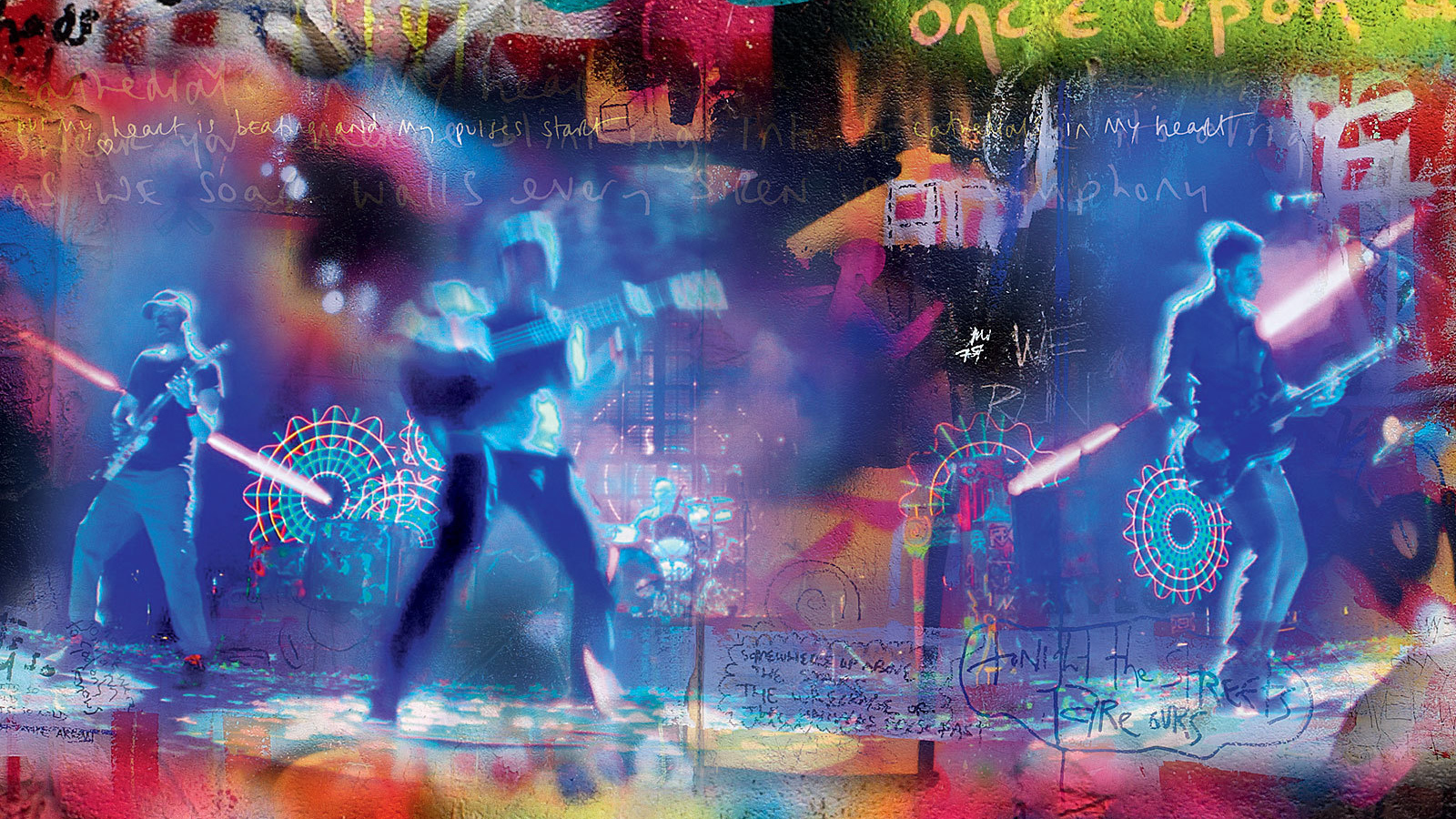 Coldplay стиле граффити
