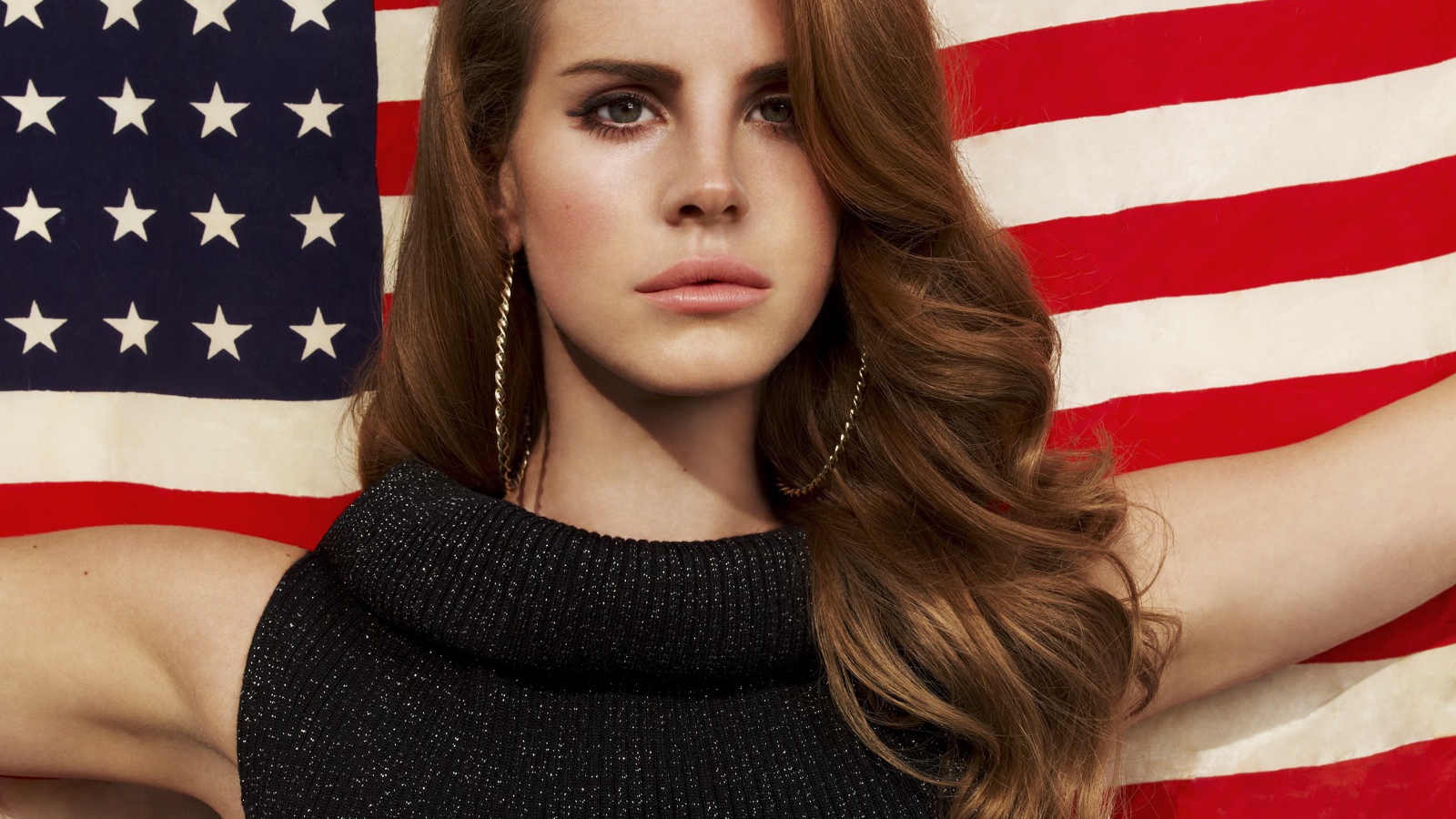 Lana Del Rey американский флаг
