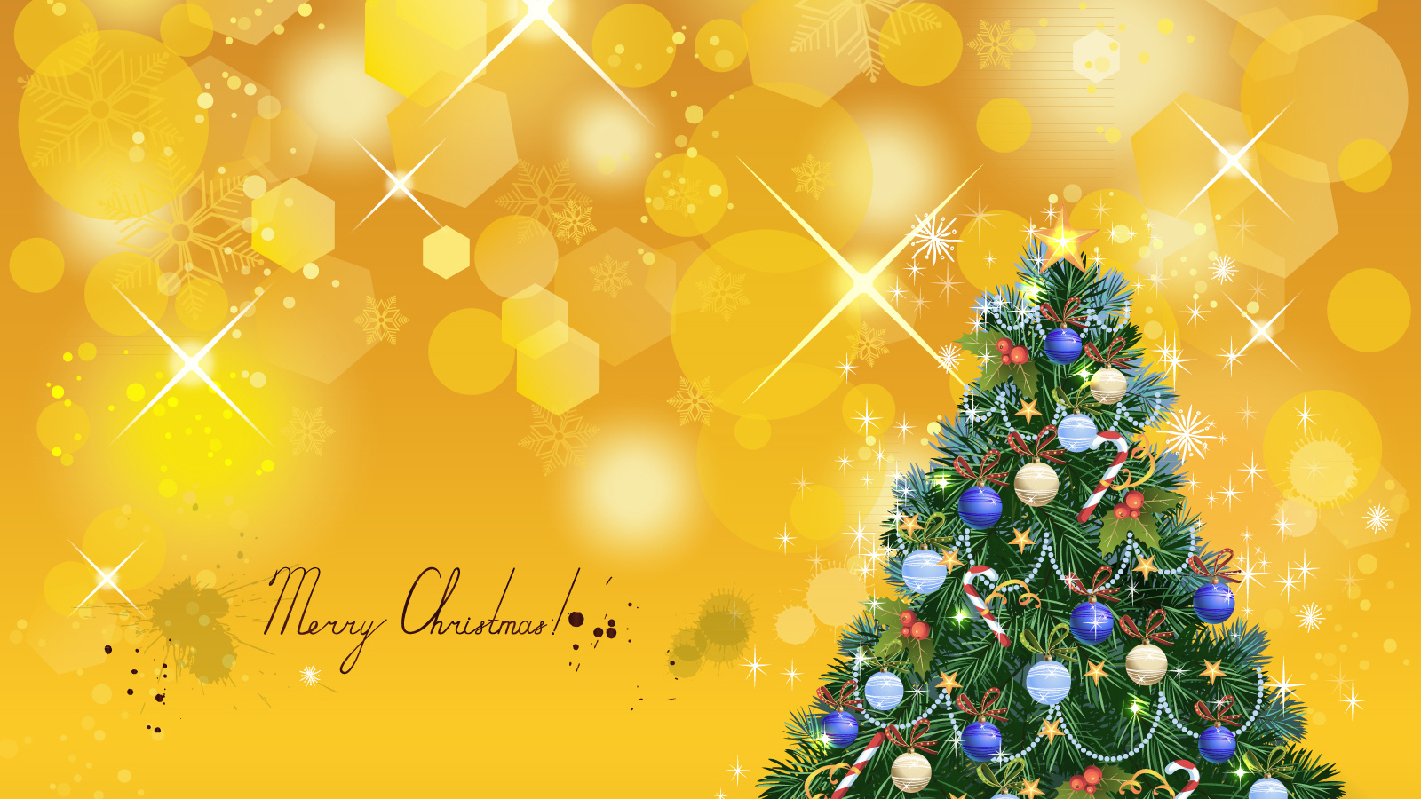 Красивые шарики на новогодней елке 2014