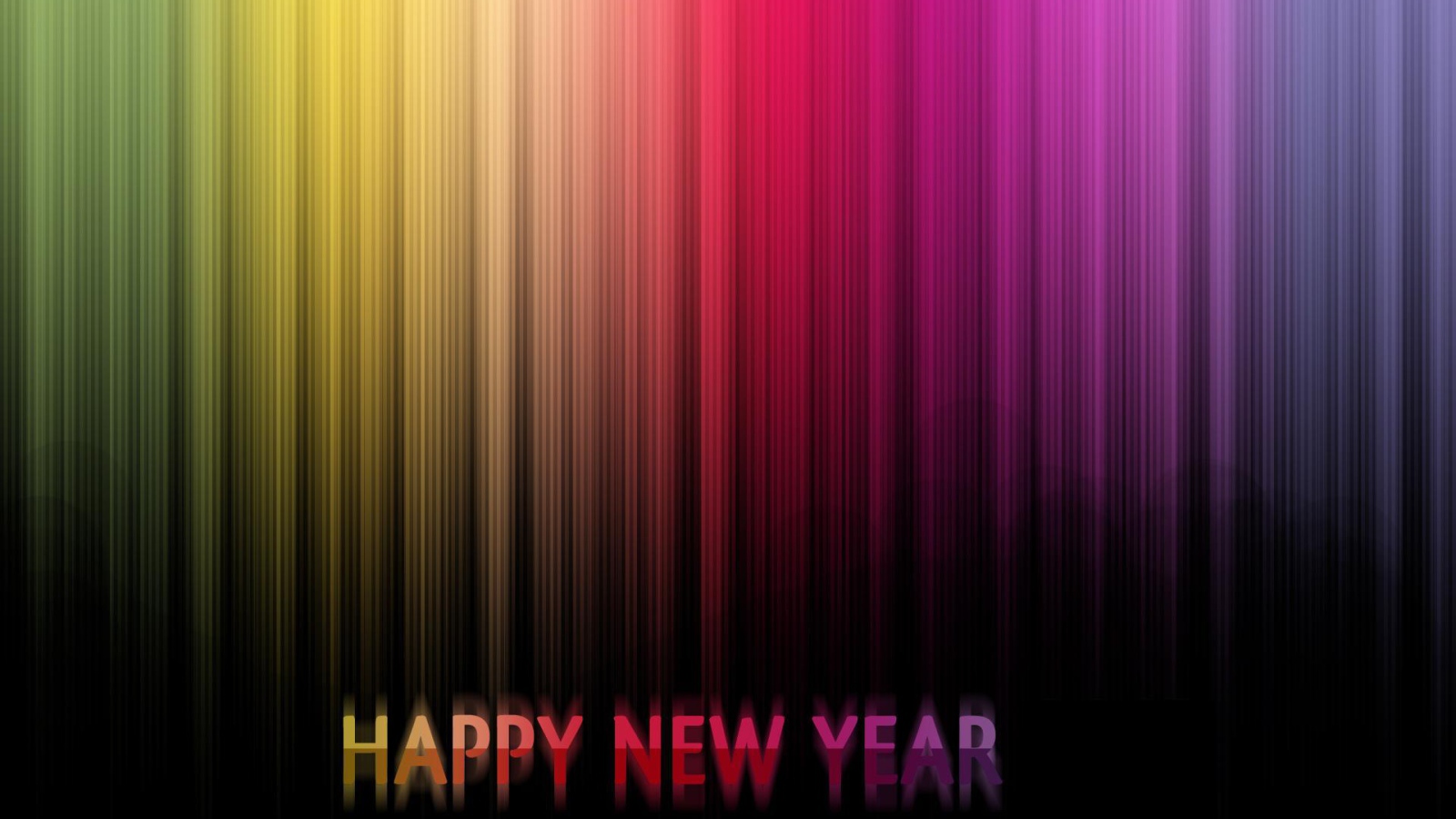 Новый год 2014, разноцветная картинка