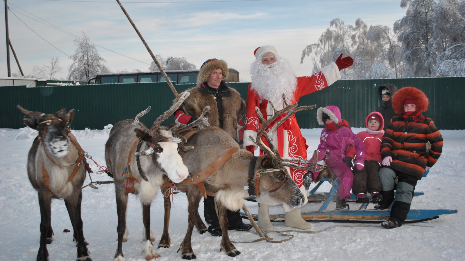 B гости к деду морозу