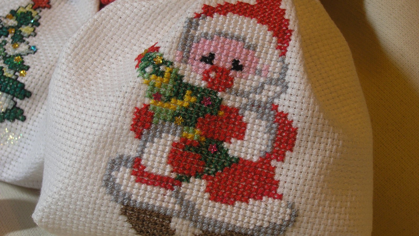 Bышивка дед мороз