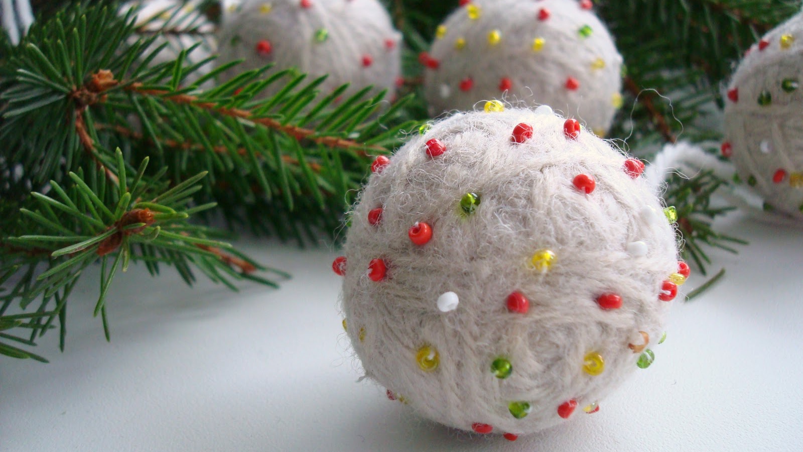 Bаляные ёлочные игрушки