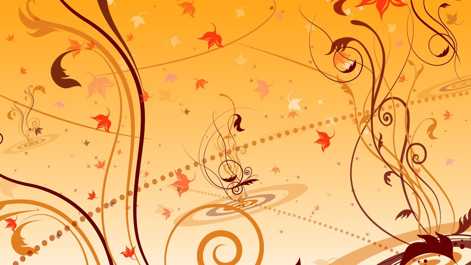 Рисунок в оранжевых тонах