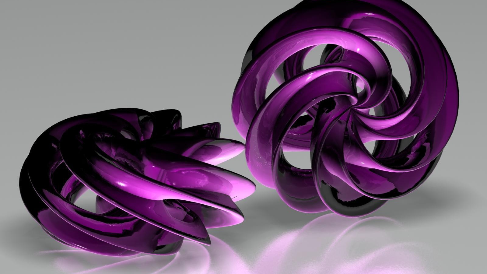 Объемные фиолетовые формы