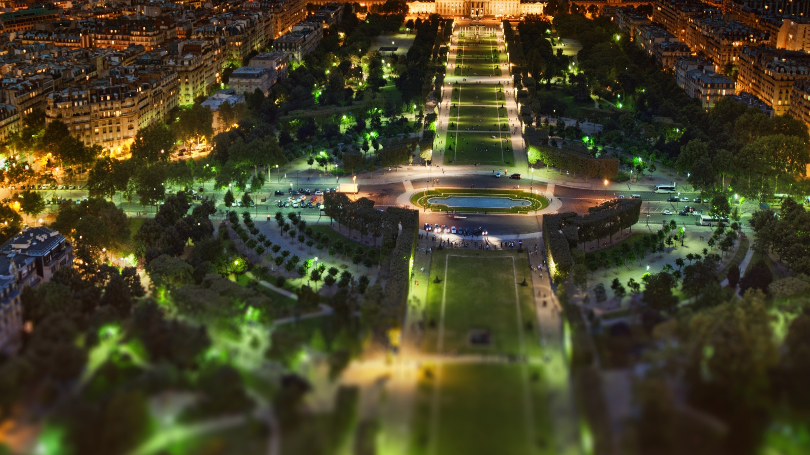 Ночная панорама Парижа