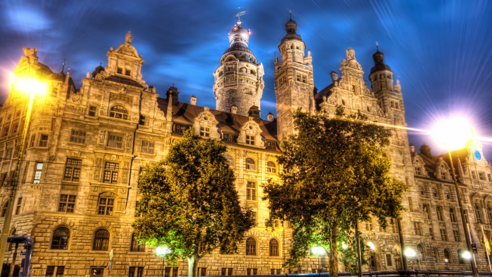 Лейпциг ночью