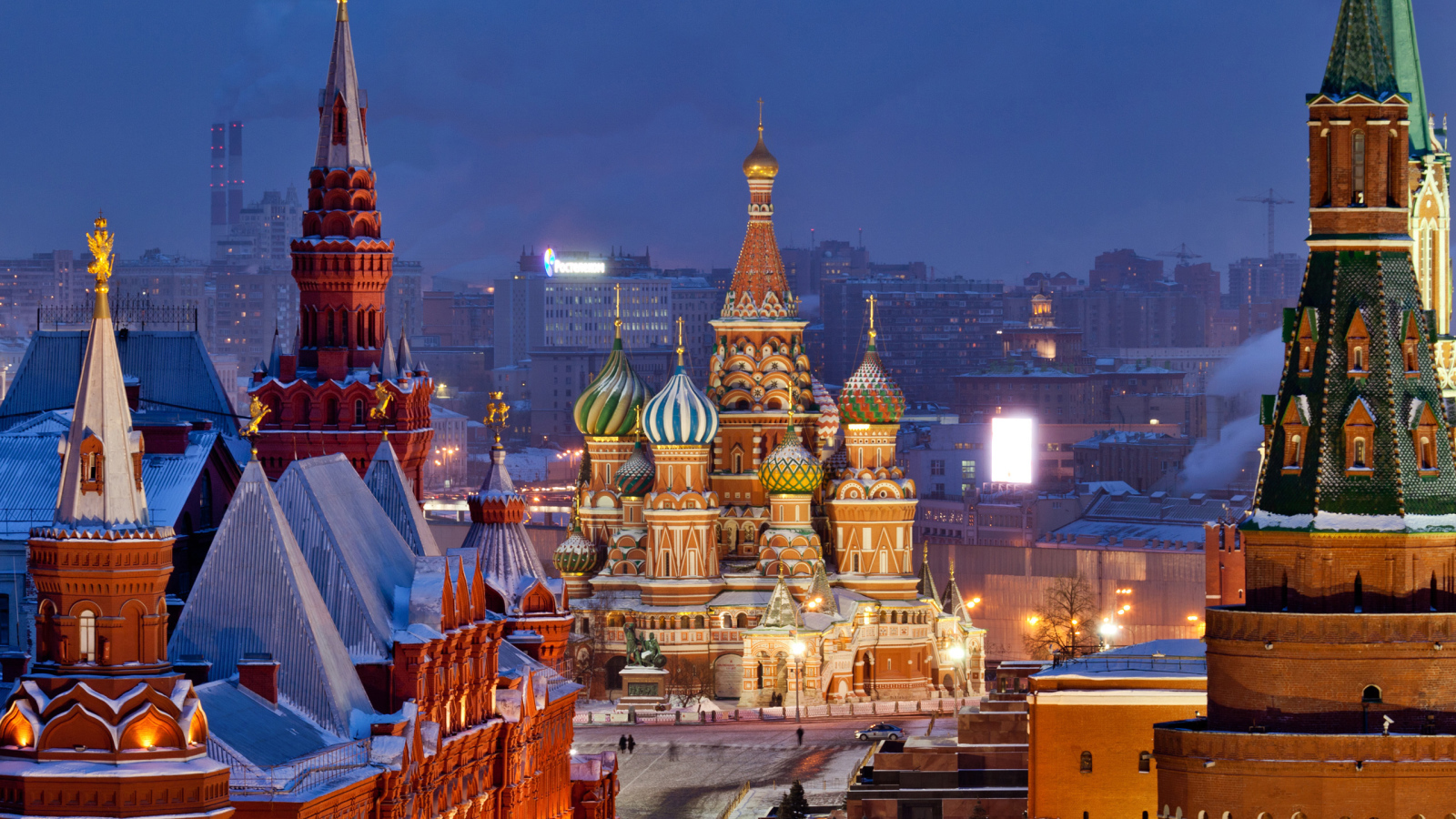 Москва в зимнее время