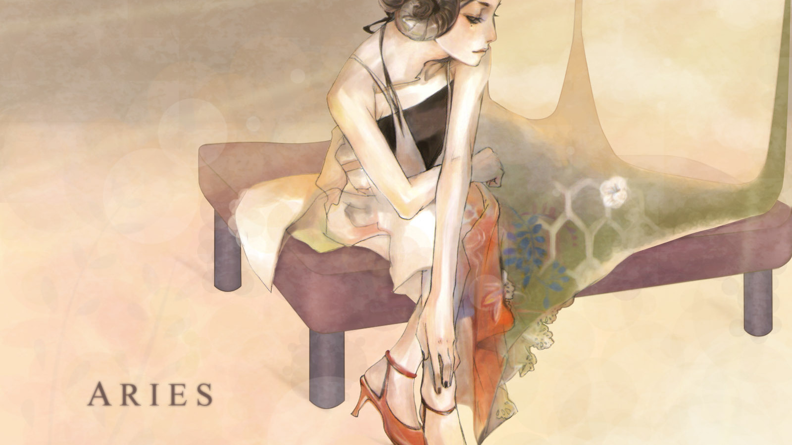 Овен в образе девушки