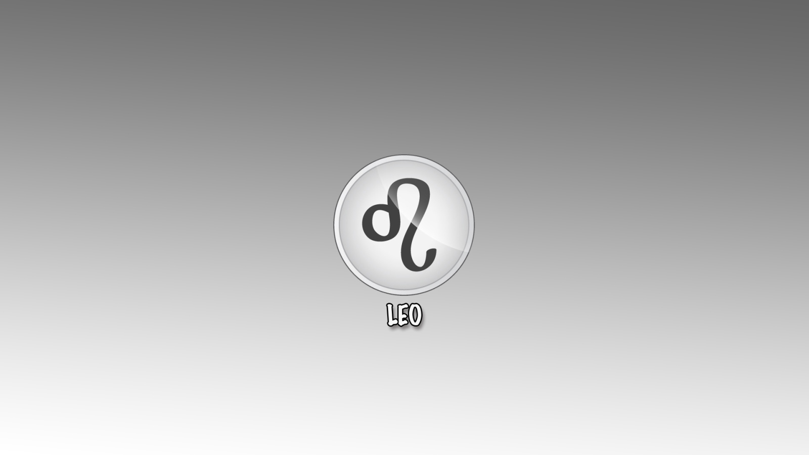 Знак лев на сером фоне