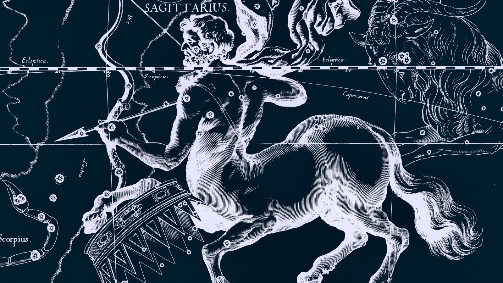 Карта звездного неба стрелец