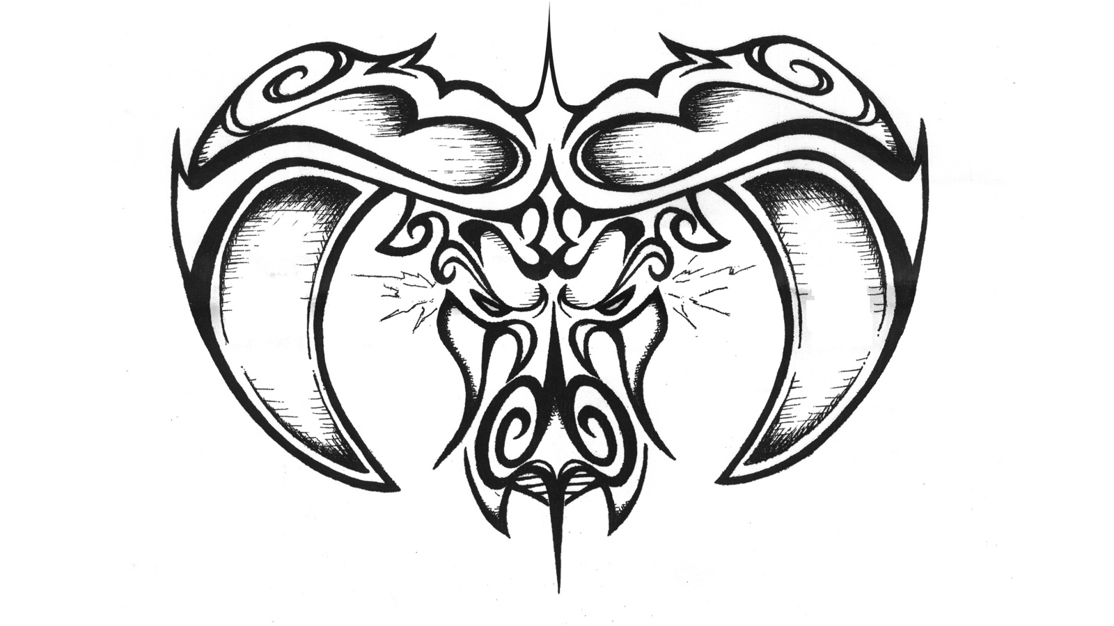 Телец на белом фоне