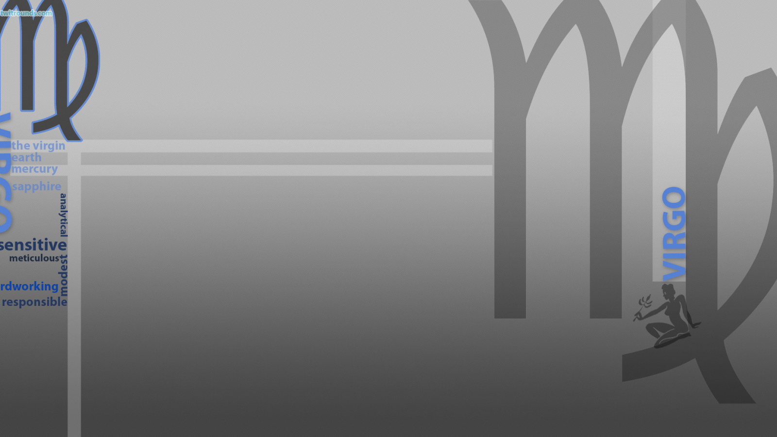 Знак зодиака дева, серый фон