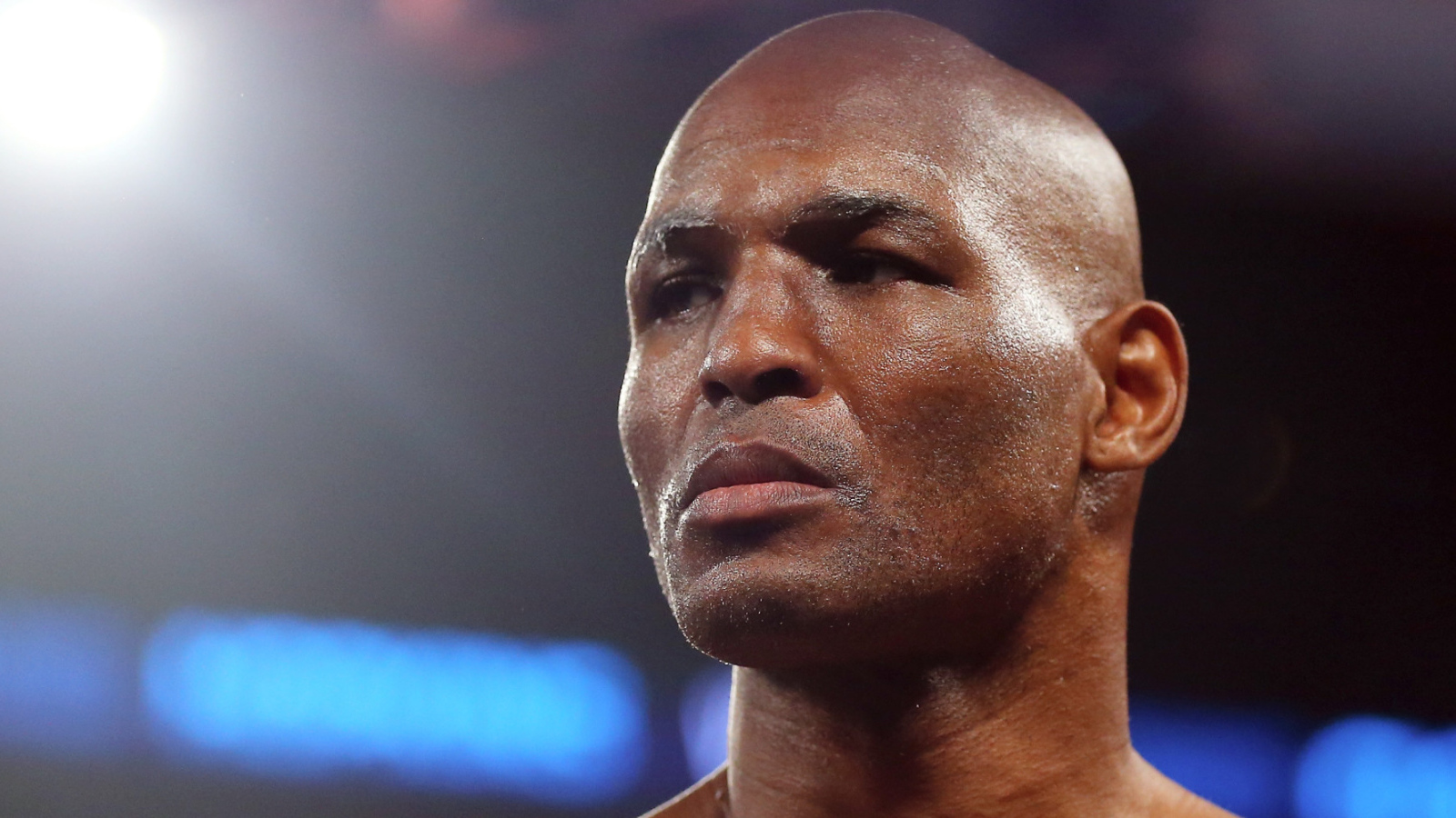 Боксер Бернард Хопкинс крупным планом