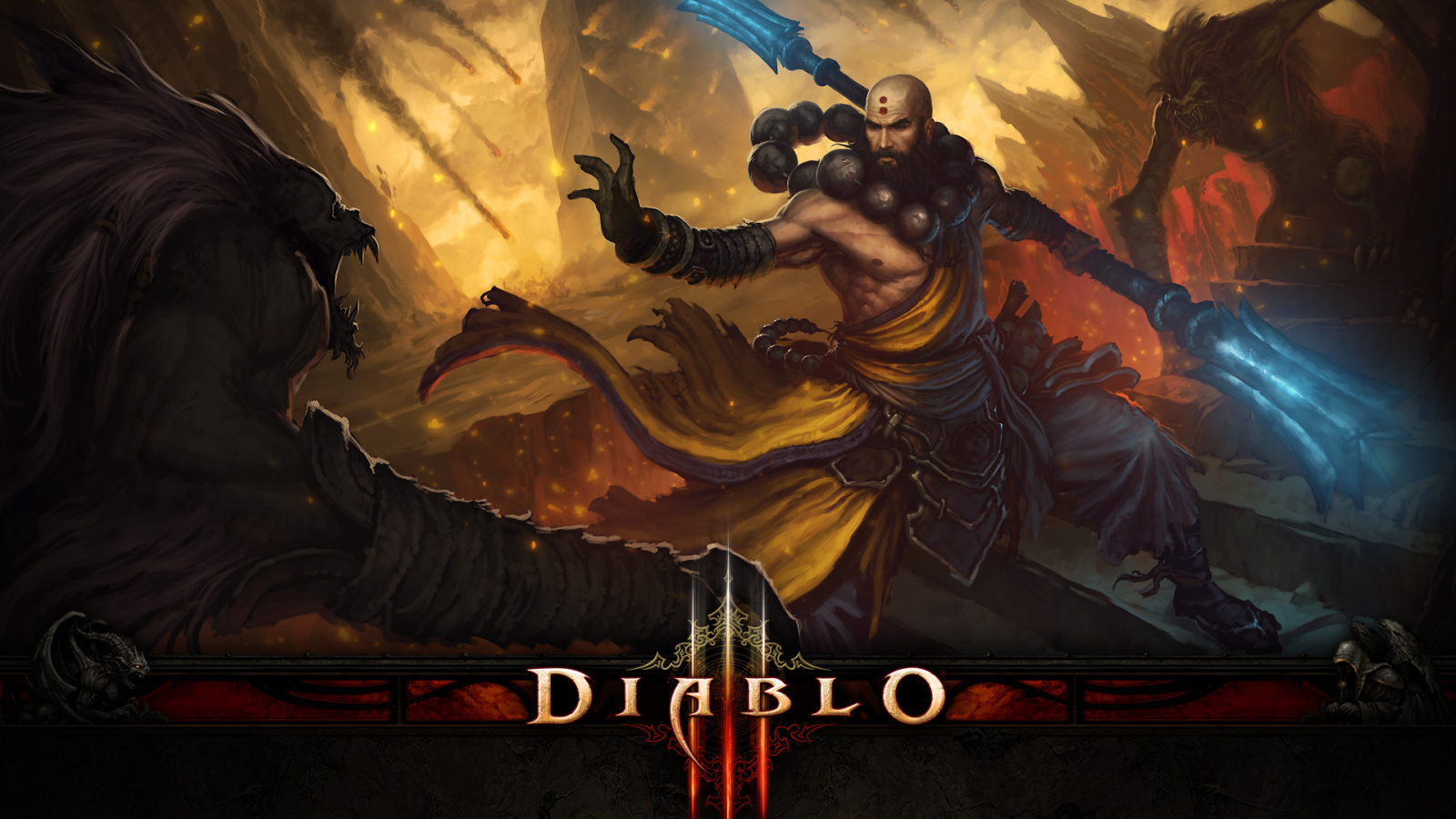 Diablo III: монах использует заклинание