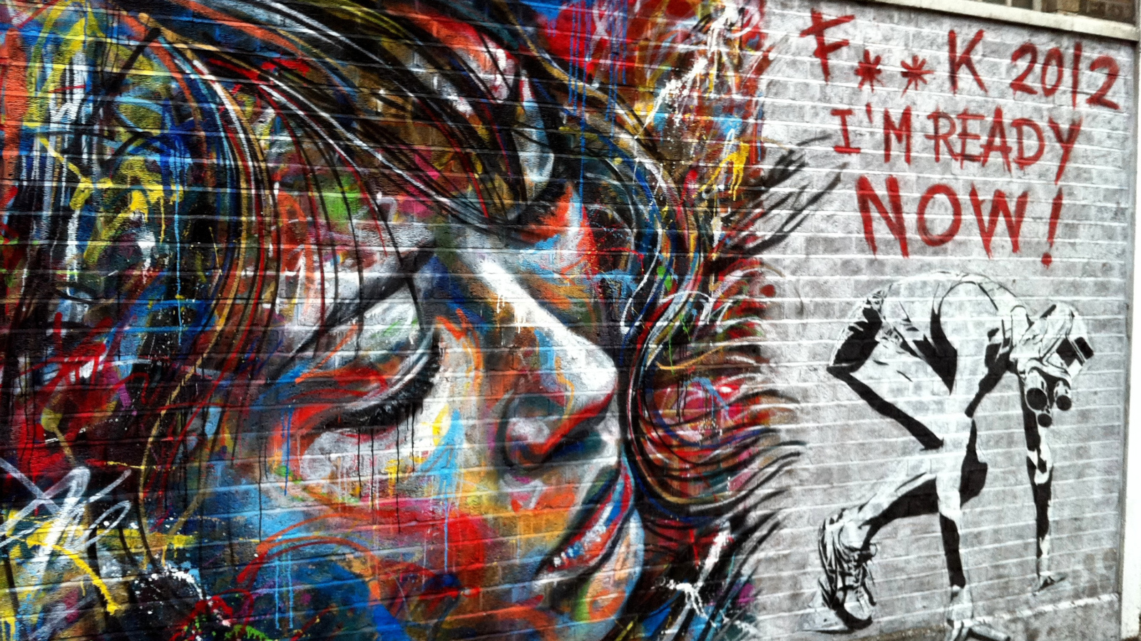 Граффити Лицо девушки