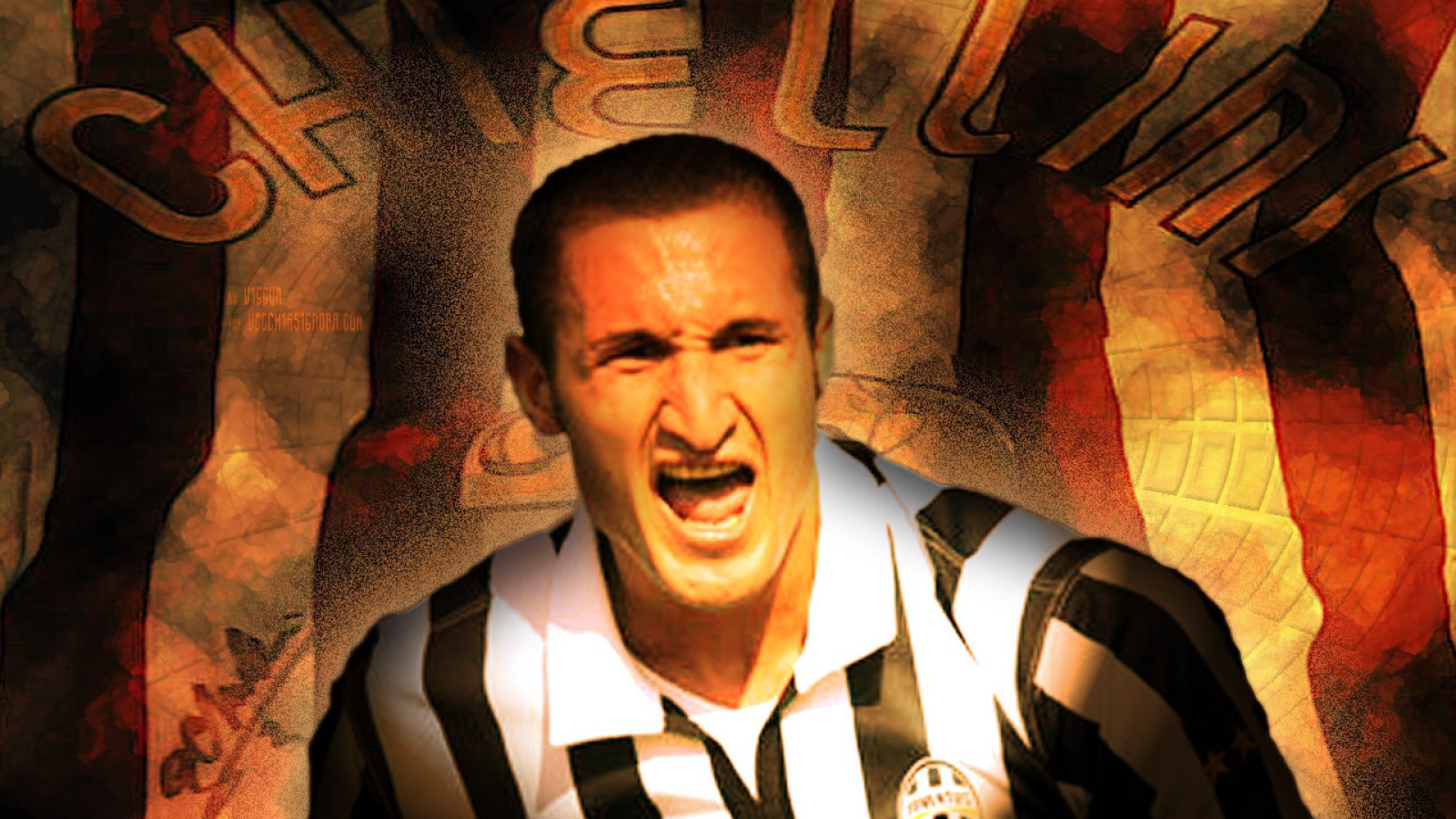 Ювентус Джорджо Кьеллини в огне