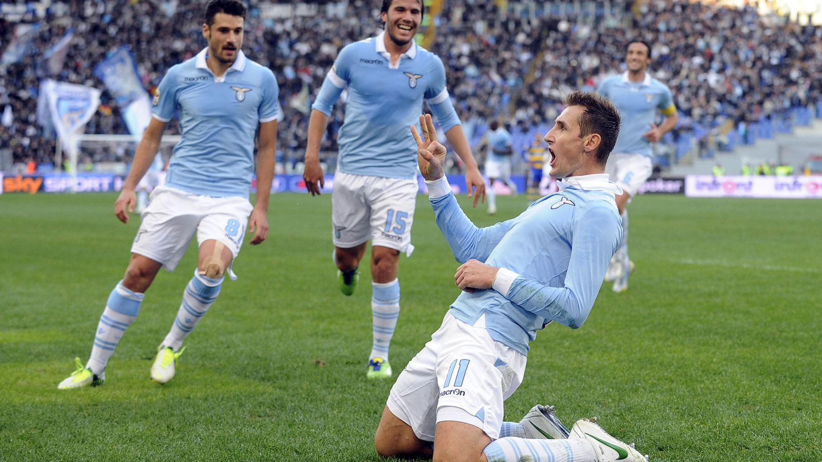 Лацио Мирослав Клозе забил гол