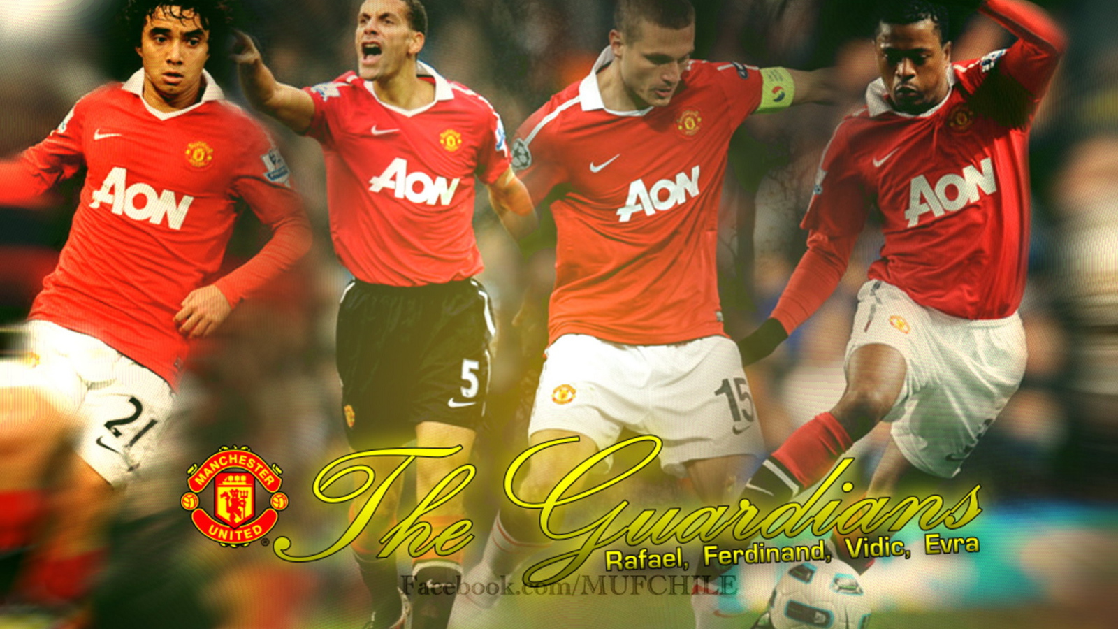 Манчестер Юнайтед Неманья Видич и другие защитники