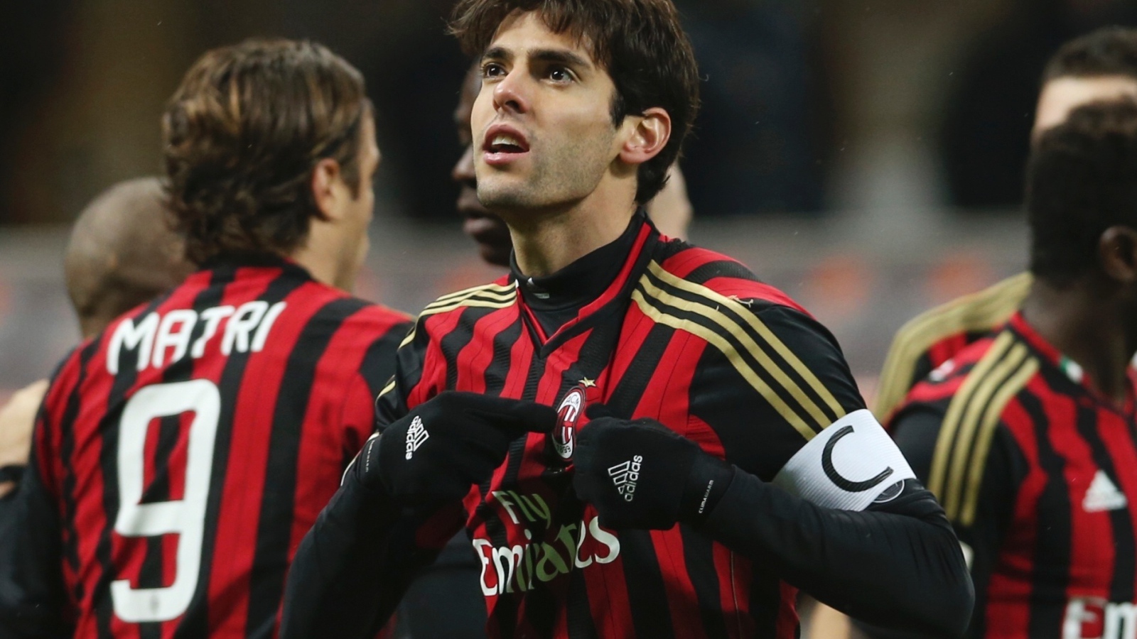 Милан Кака и его товарищи по команде