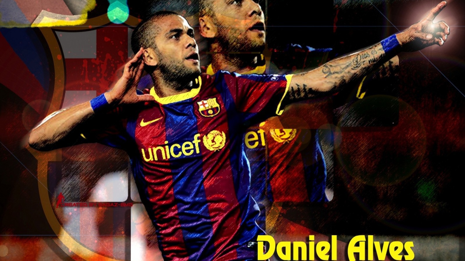 Лучший футболист Барселоны Даниэл Алвес
