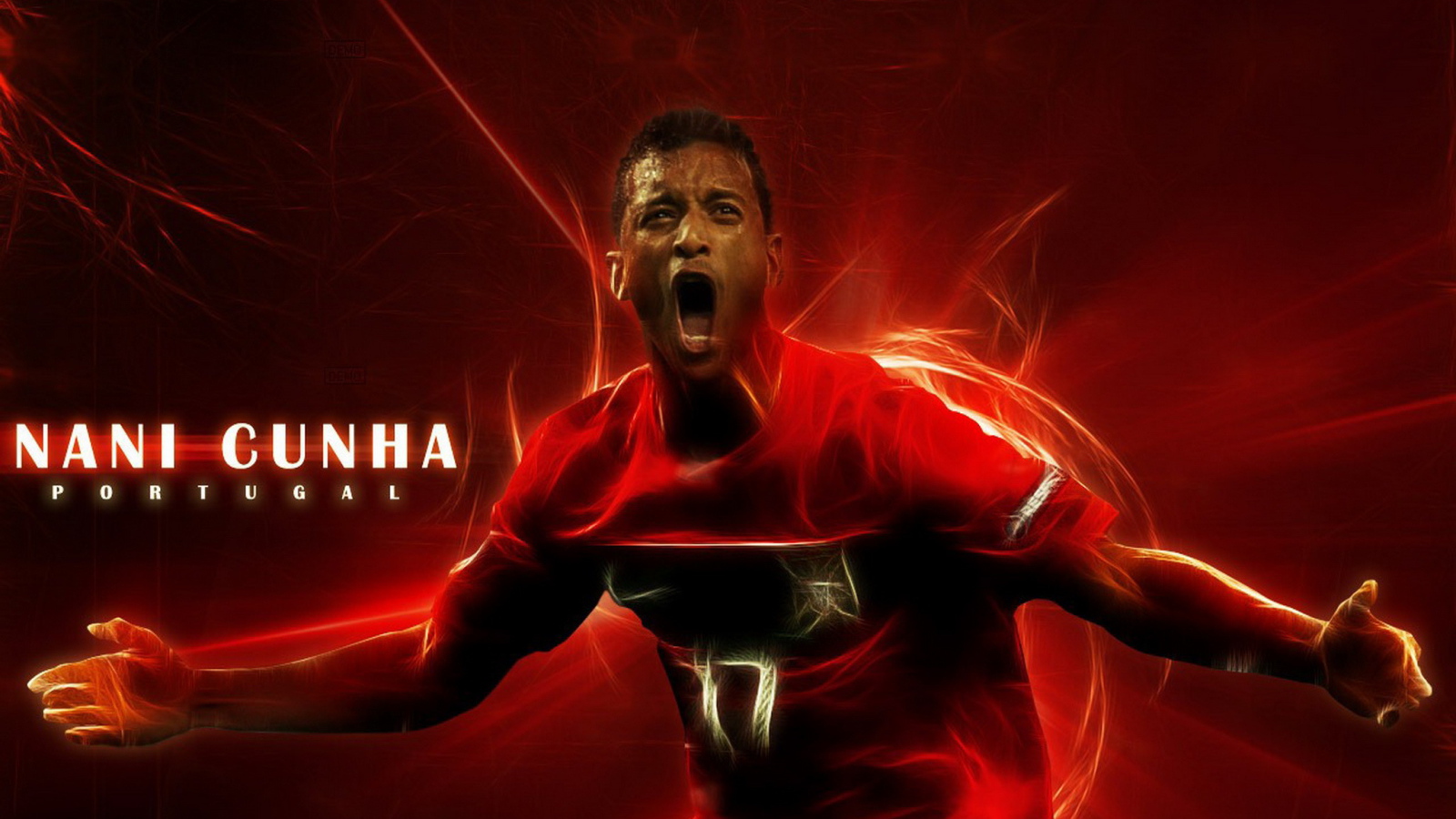 Лучший футболист Манчестер Юнайтед Луиш Нани в огне