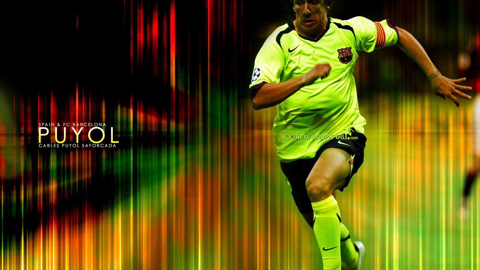 The best player of Barcelona Carles Puyol