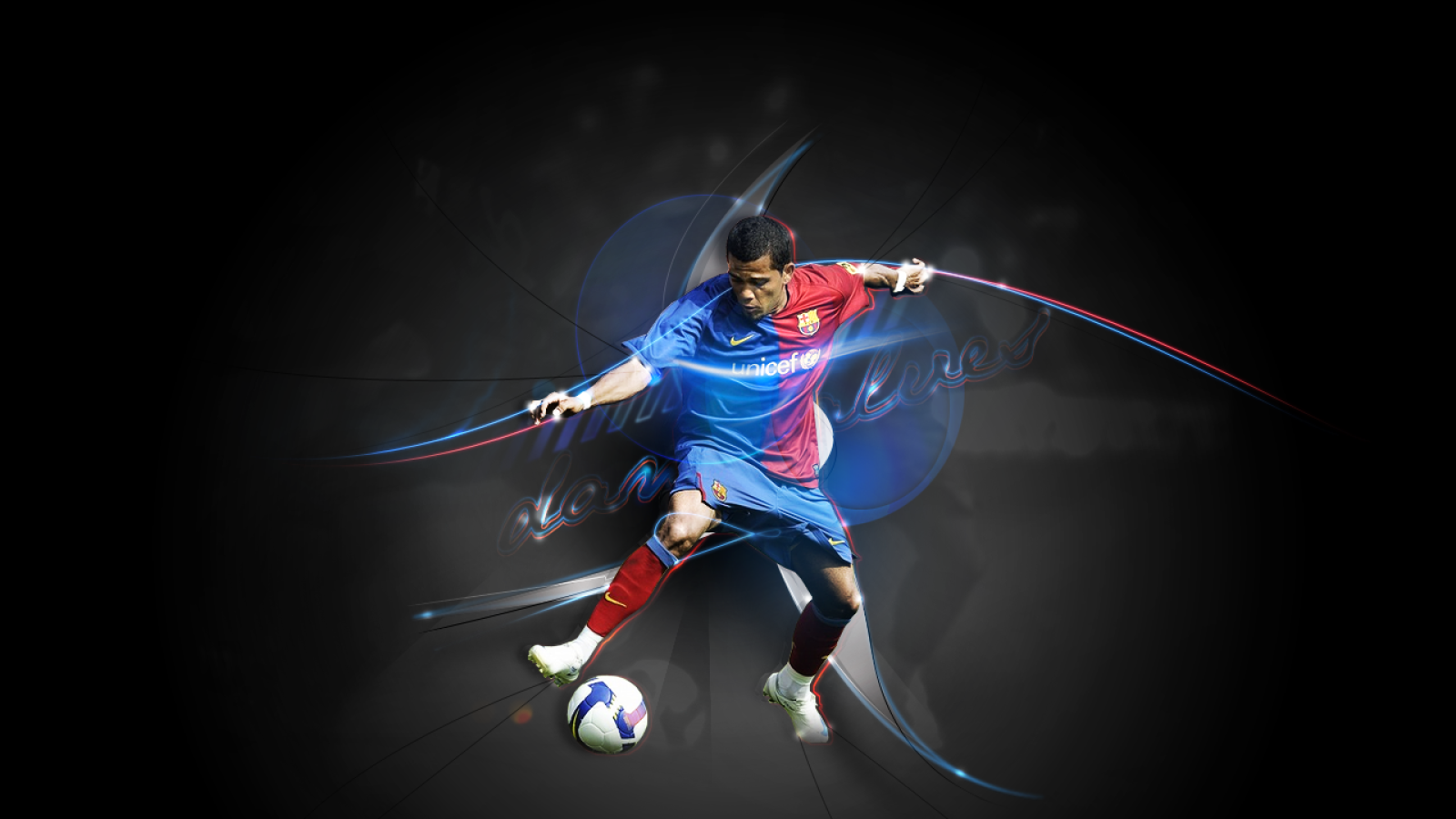 Защитник номер 2 Барселоны Даниэл Алвес