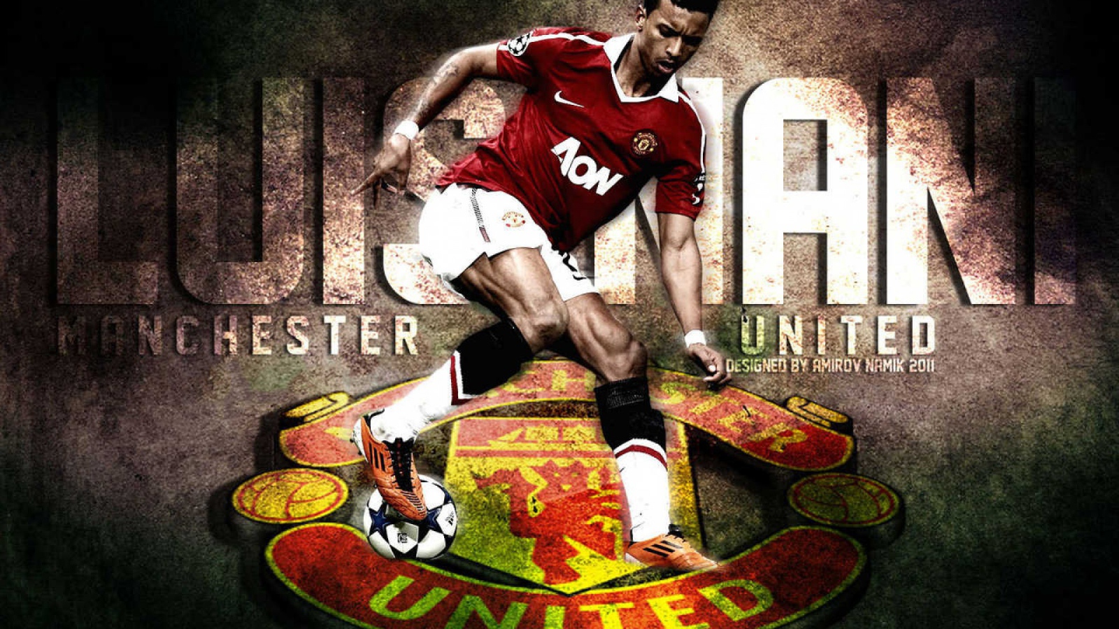 Футболист номер 17 из Манчестер Юнайтед Луиш Нани