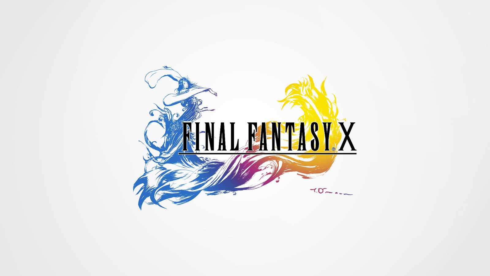 Заставка игры на белом фоне Final Fantasy xv