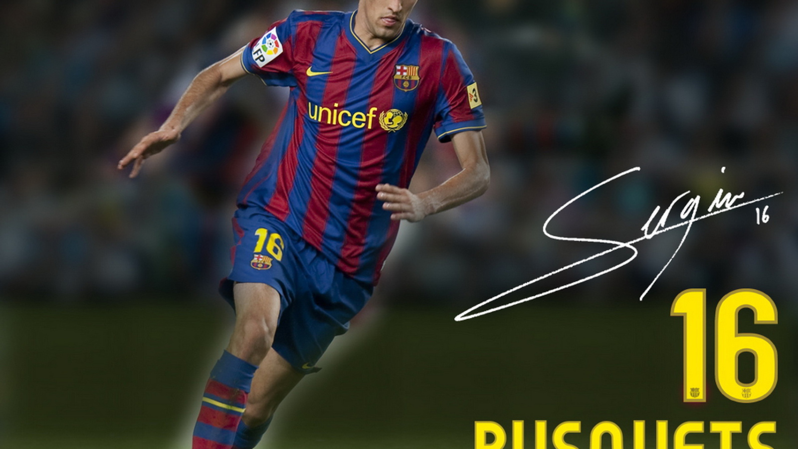 Игрок номер 16 Барселоны Серхио Бускетс
