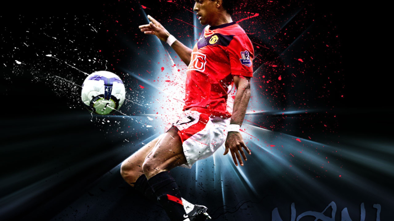 Игрок номер 17 из Манчестер Юнайтед Луиш Нани