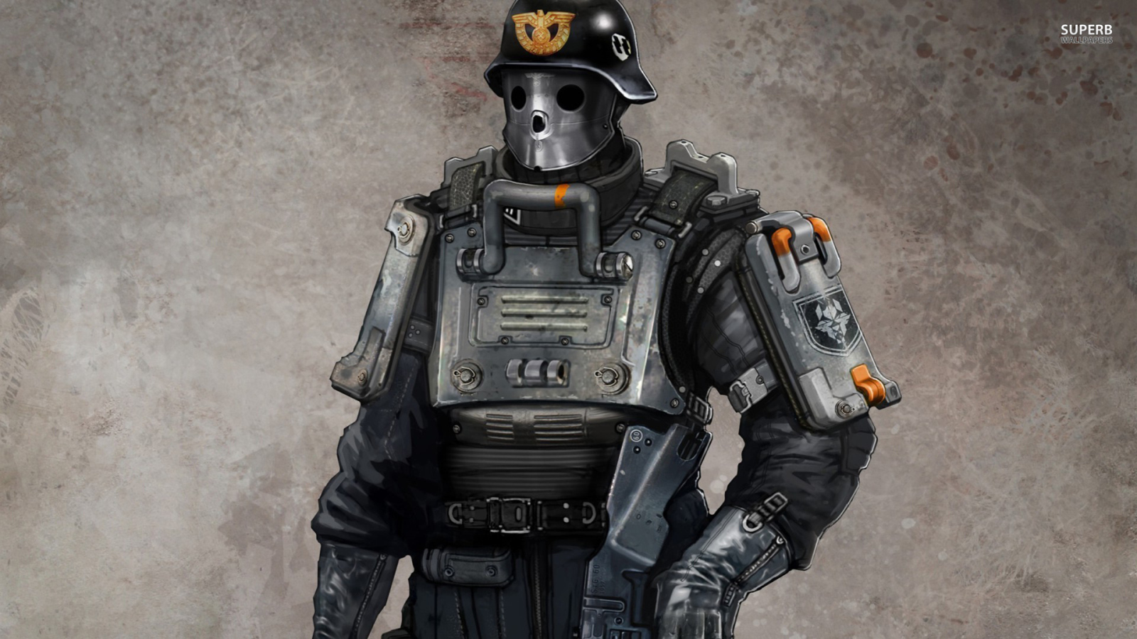 Wolfenstein New Order: патрульный солдат